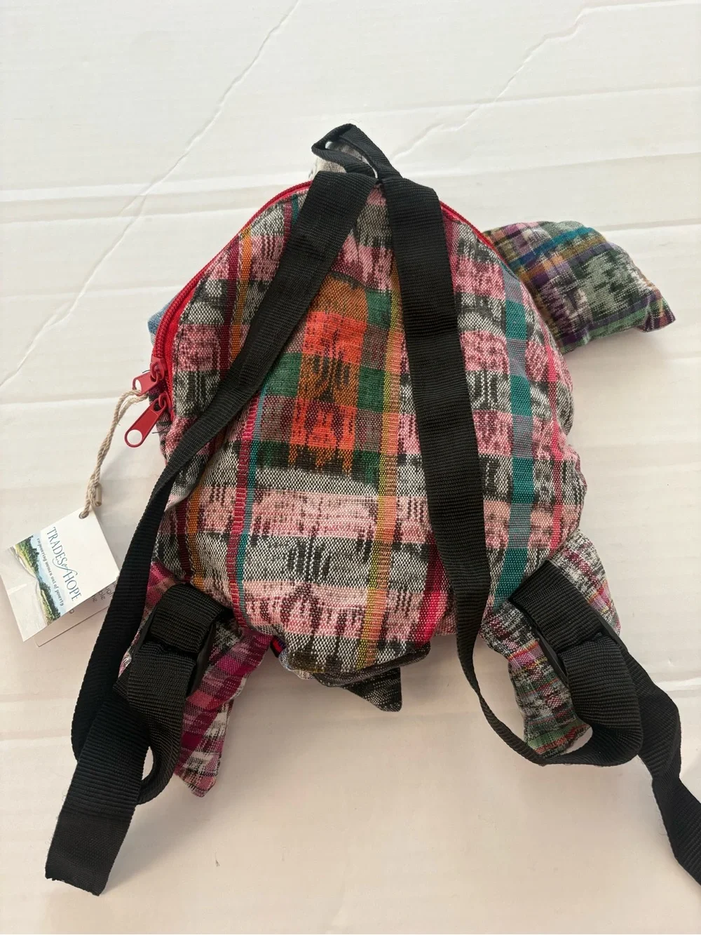 NWT Sea Turtle Kids Backpack Multi Patchwork Bag TRADE OF HOPE Handcrafted
